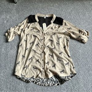 NWT French Laundry Zebra Cardigan